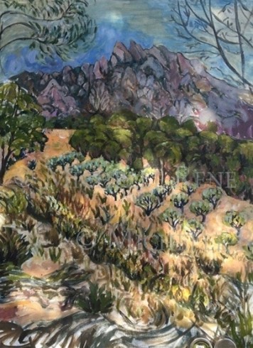 Montserrat Mountain Spain Olive Grove